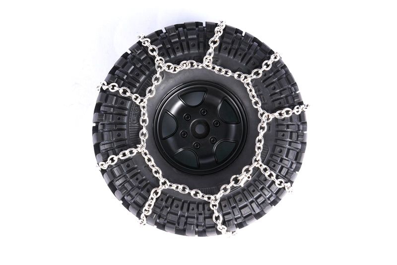 1.9" Tire Snow Chains (4Pcs) - Metal Anti-Slip Design