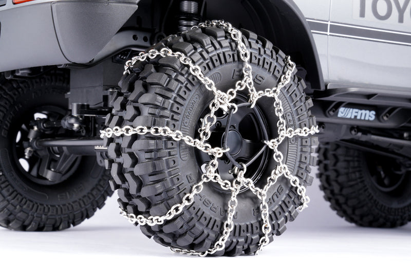 1.9" Tire Snow Chains (4Pcs) - Metal Anti-Slip Design