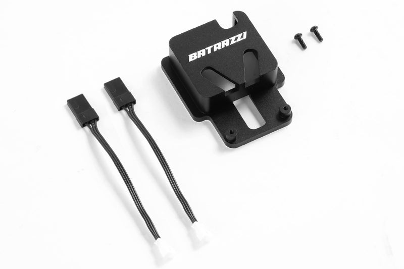 Batrazzi Aluminum Receiver Mount & Dupont Converter Cables for FMS Predator Brushless System (FCX18 LC80)