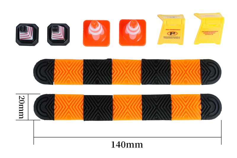 Speed Bump Set for 1/18 & 1/24 RC Cars (8pcs)