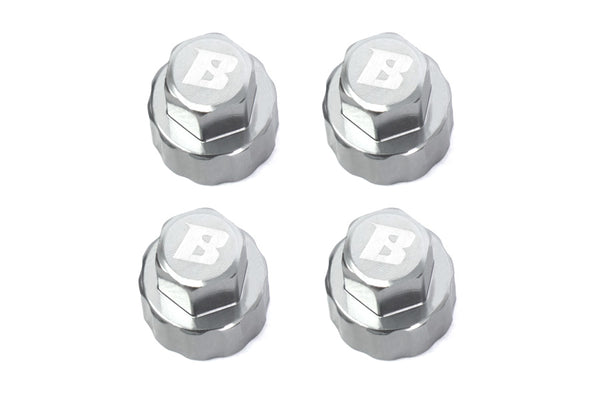 BATRAZZI Aluminum Hub Covers for 1.0" Wheels (4pcs)