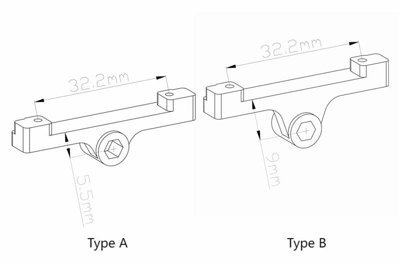 FairRC 3D-Printed Tow Hook for 1/18 Flatbed Classic Mod