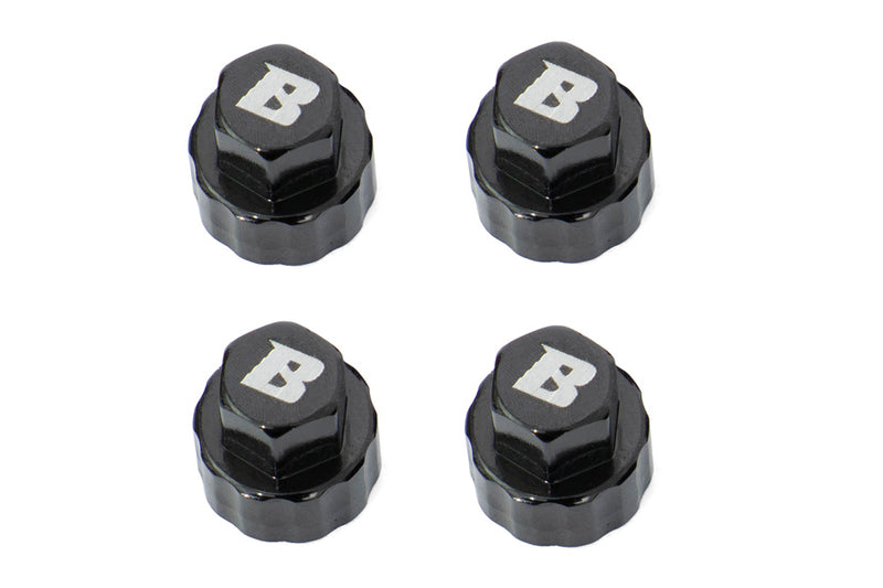 BATRAZZI Aluminum Hub Covers for 1.0" Wheels (4pcs)