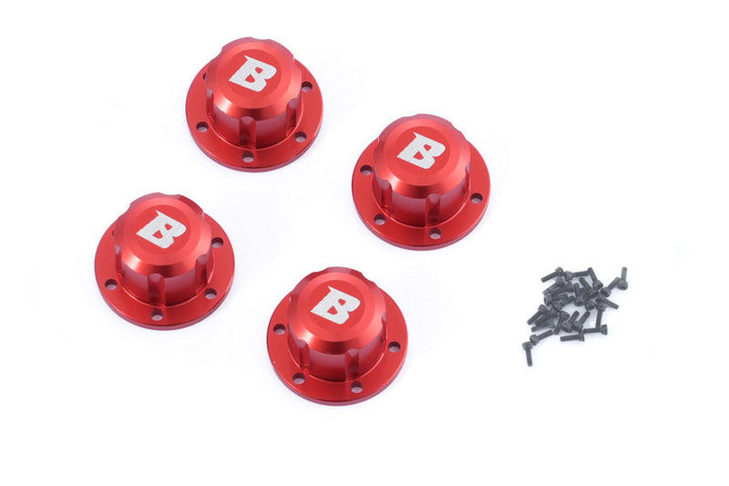 BATRAZZI Aluminum Hub Covers for 1.9" Wheels (4pcs)