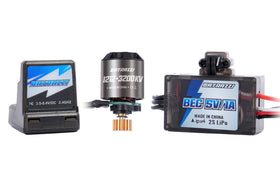 BATRAZZI Ctrl Frk 3200KV Brushless Outrunner Motor, Receiver and FOC ESC Set for FCX18 / FCX24