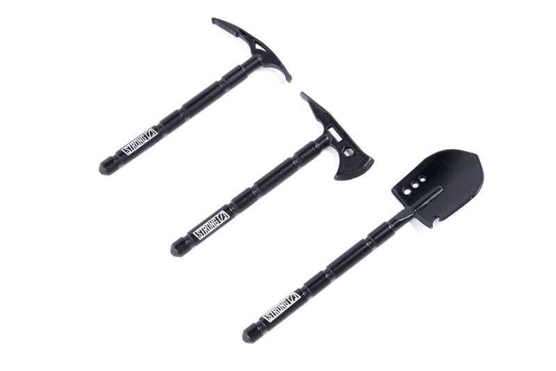 Mini Shovel, Axe & Pickaxe Tool Set for 1/10 RC Cars (3pcs)