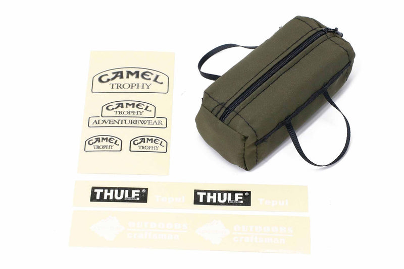 Army Green Storage Bag For 1/10 RC Crawlers (85×40×30mm)