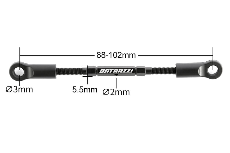 BATRAZZI Adjustable Iron Steering Link for FMS 1:10 F100