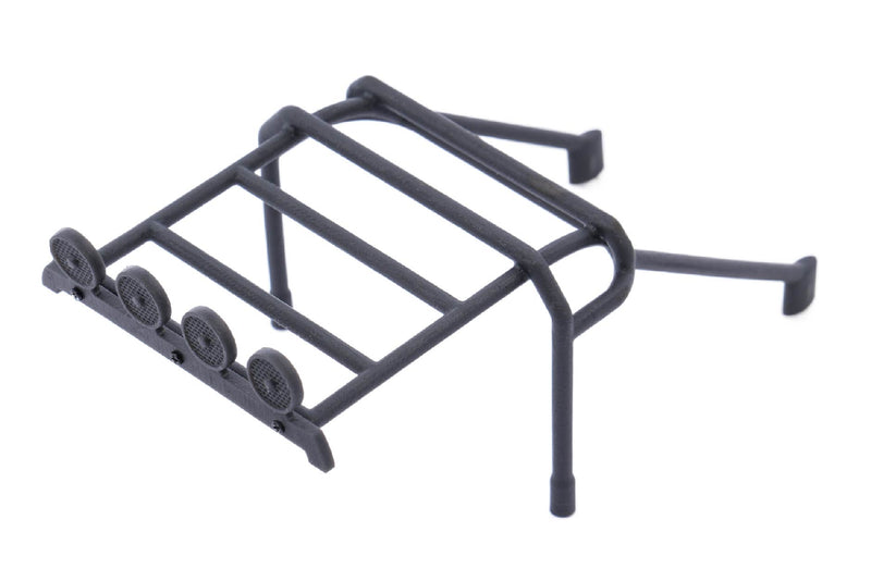 3D-Printed Roll Cage and Simulated Light Bar for FCX24 Smasher