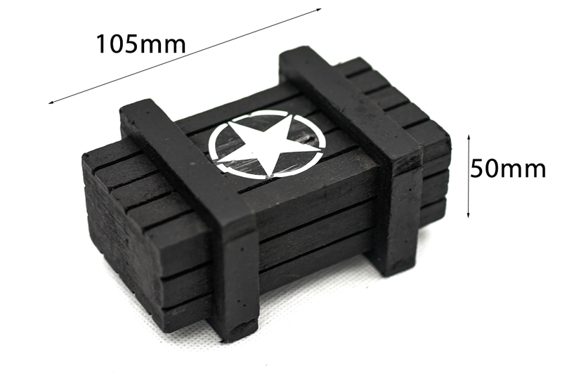 Simulated Wooden Box for 1/10 Scale RC Car TYPE A (105×50mm)