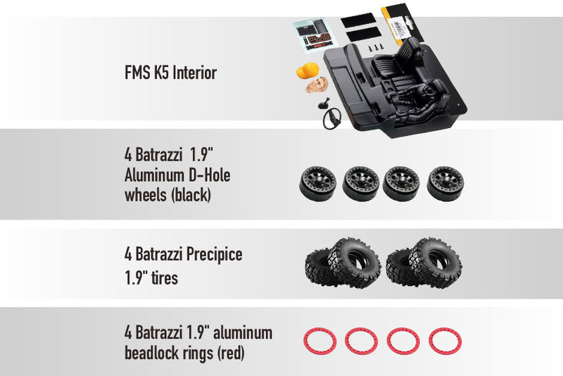 Upgrade Set for FMS FCX10 K5