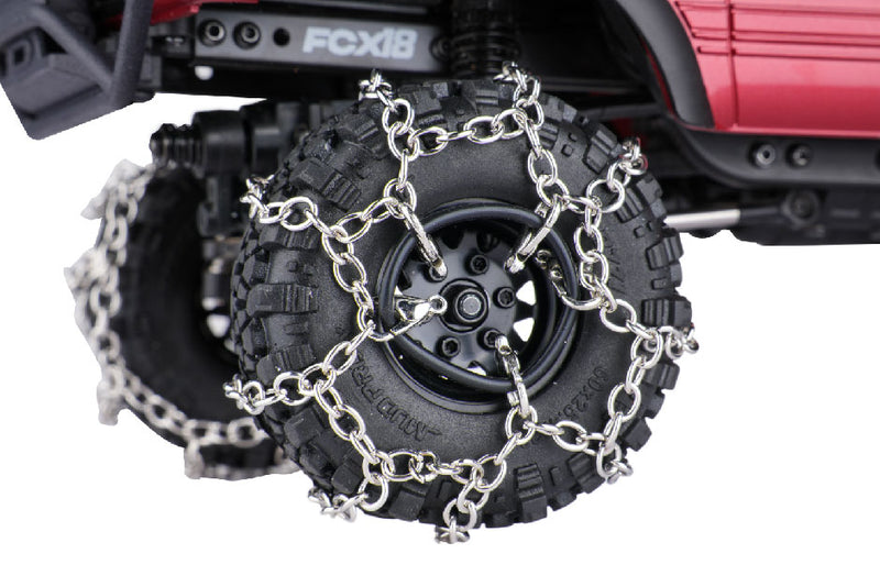 1.0" Tire Snow Chains (4Pcs) - Metal Anti-Slip Design