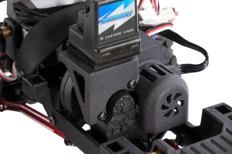 3D-Printed Receiver Mount for FMS / BATRAZZI Ctrl Frk Brushless System (FCX24 Power Wagon)