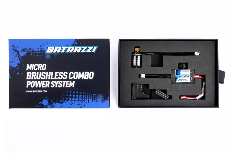 BATRAZZI Ctrl Frk 3200KV Brushless Outrunner Motor, Receiver and FOC ESC Set for FCX18 / FCX24