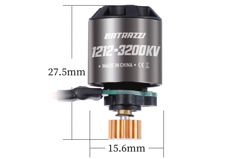 BATRAZZI Ctrl Frk 3200KV FOC Brushless Outrunner Motor, Receiver and ESC Set for FCX18 / FCX24