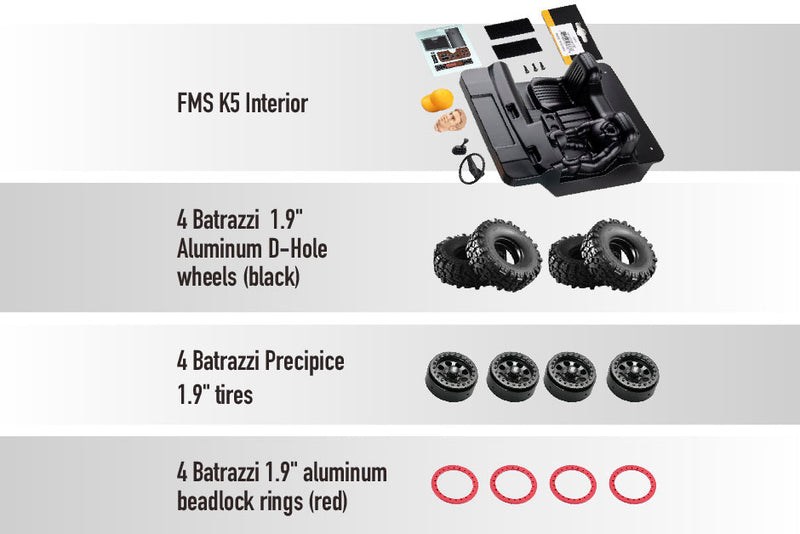 Upgrade Set for FMS FCX10 K5