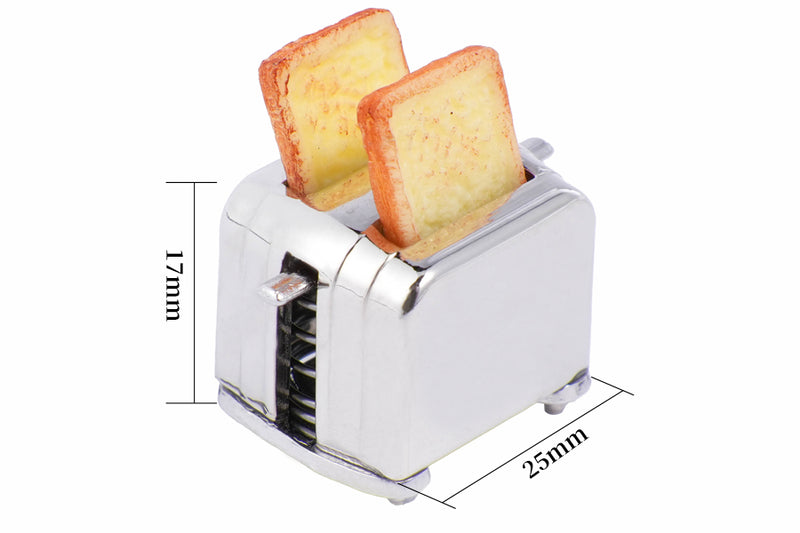 Mini Toaster + Bread Slice Set (3pcs)