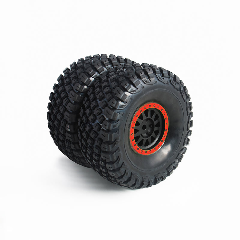 1/7 Ridge Racer U4 Wheel and Tire Mounted (Blue/Red)