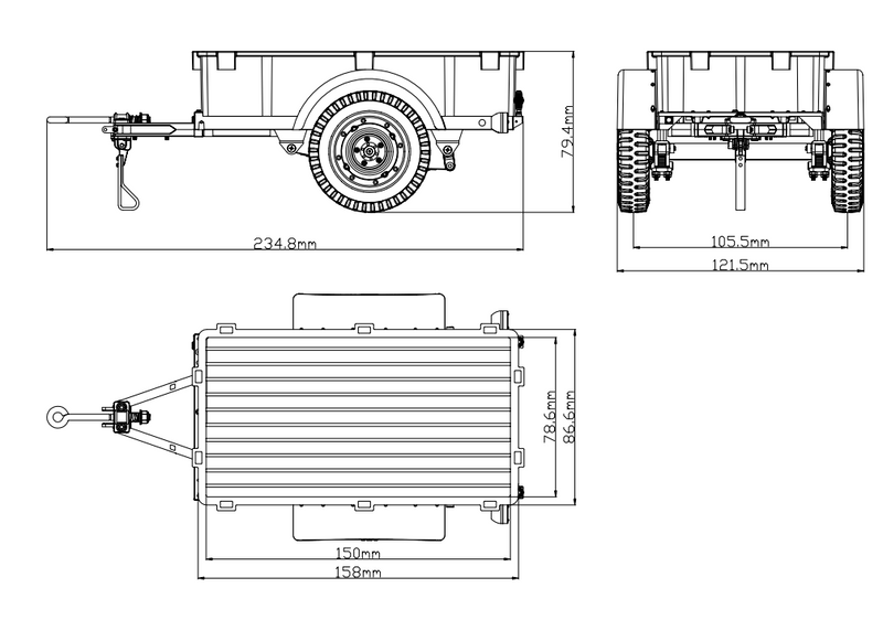 FCX18 Utility Trailer Type A