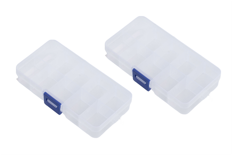 10 Slot Plastic Screw Storage Box (2 pack set)