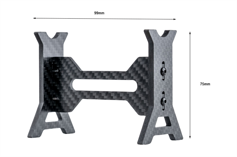 Carbon Fiber Stand for 1/10 RC Cars (99x75mm)