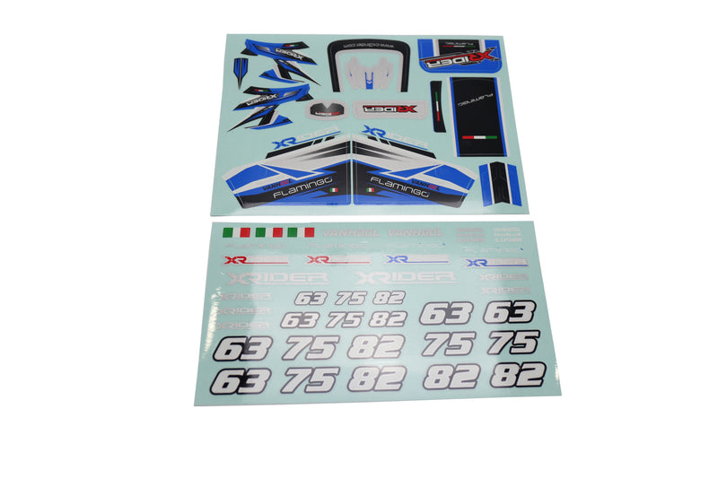 X-Rider 1/8 Flamingo Sticker (Blue) 1 set