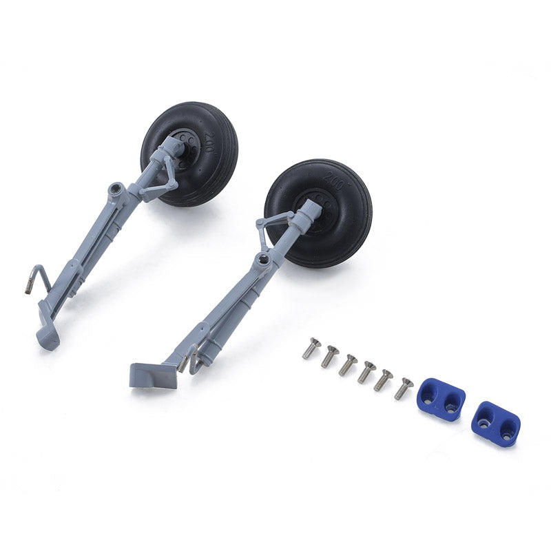 64mm J-10 Main Landing Gear Set Gray / Blue