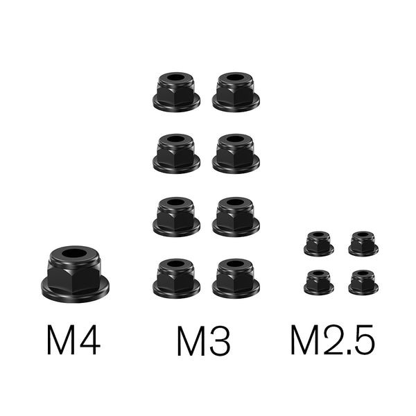 Rlaarlo Lock Nut M4 M3 M2.5 Spare Part For RC Car ROG14