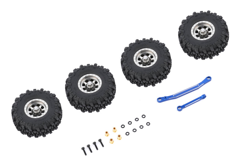 Batrazzi FCX18/FCX24 Steering Link +1.0" Tire & Wheel Set