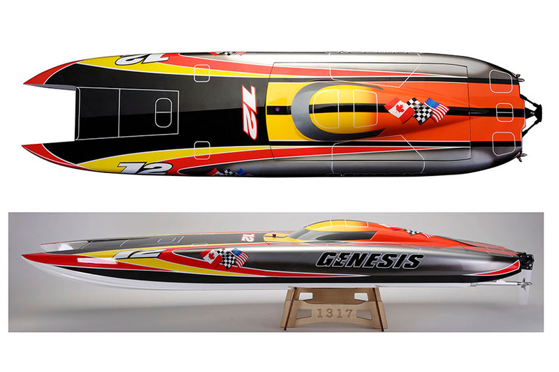 TFL 900mm Genesis Racing RC Boat (twin motor)