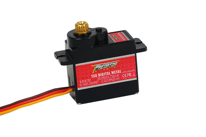 Predator 13G Digital Metal Gear Servo Positive with 300mm Wire